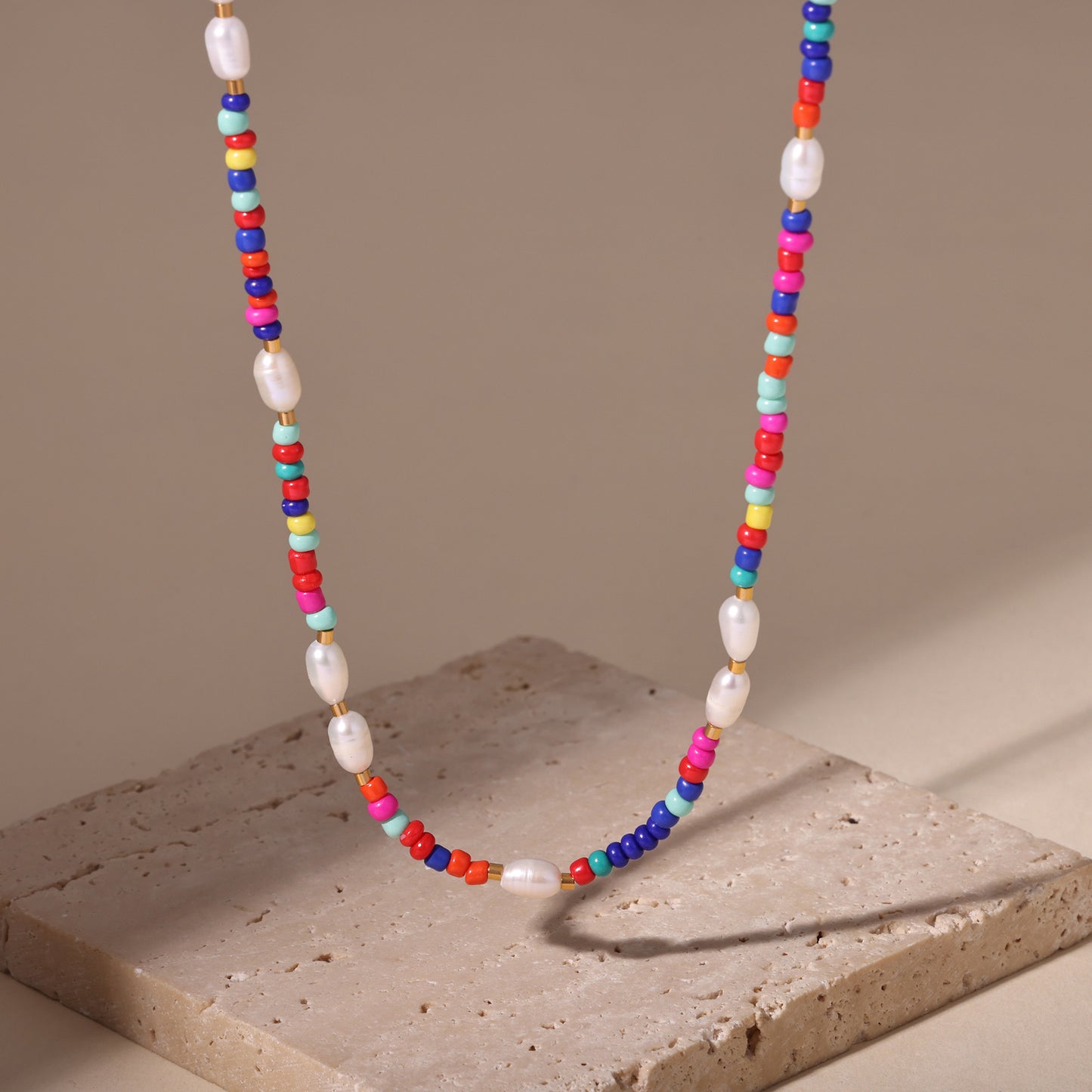 316L Stainless Steel 18K PVD Gold Multicolor Droplet Pendant Necklace made with 316L stainless steel and 18K PVD gold finish for wholesale jewelry buyers - image 10