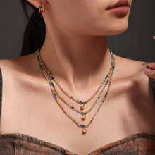 316L Stainless Steel 18K PVD Gold Multicolor Droplet Pendant Necklace made with 316L stainless steel and 18K PVD gold finish for wholesale jewelry buyers - image 17