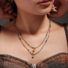 316L Stainless Steel 18K PVD Gold Multicolor Droplet Pendant Necklace made with 316L stainless steel and 18K PVD gold finish for wholesale jewelry buyers - image 18