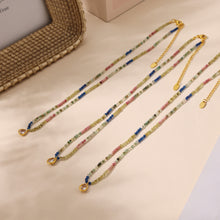 316L Stainless Steel 18K PVD Gold Multicolor Droplet Pendant Necklace made with 316L stainless steel and 18K PVD gold finish for wholesale jewelry buyers - image 20