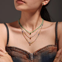 316L Stainless Steel 18K PVD Gold Multicolor Droplet Pendant Necklace made with 316L stainless steel and 18K PVD gold finish for wholesale jewelry buyers - image 24