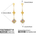 Multicolor Crystal – Gold / Earrings