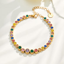 Multicolor zircon jewelry details