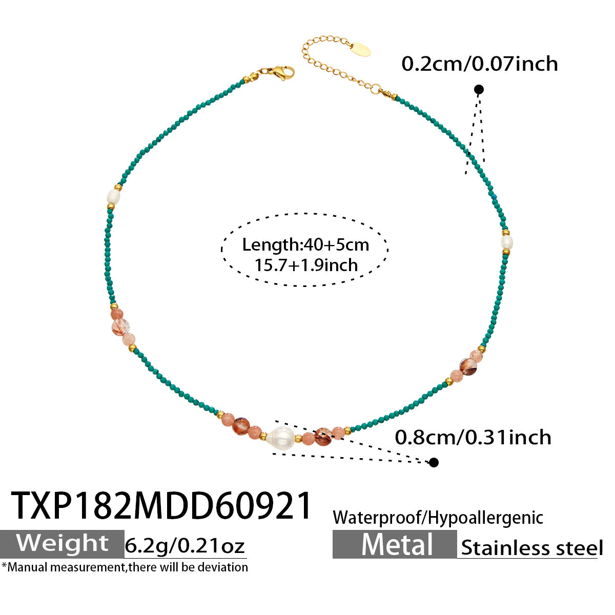 316L Stainless Steel 18K PVD Gold Natural Stone Bracelet made with 316L stainless steel and 18K PVD gold finish for wholesale jewelry buyers - image 14