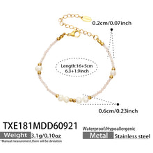 316L Stainless Steel 18K PVD Gold Natural Stone Bracelet made with 316L stainless steel and 18K PVD gold finish for wholesale jewelry buyers - image 16
