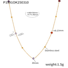 Elegant natural stone necklace in gold