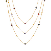 316L Stainless Steel 18K PVD Gold Natural Stone Necklace made with 316L stainless steel and 18K PVD gold finish for wholesale jewelry buyers - image 12