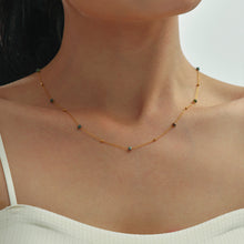 316L Stainless Steel 18K PVD Gold Natural Stone Necklace made with 316L stainless steel and 18K PVD gold finish for wholesale jewelry buyers - image 7