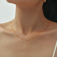 316L Stainless Steel 18K PVD Gold Natural Stone Necklace made with 316L stainless steel and 18K PVD gold finish for wholesale jewelry buyers - image 9