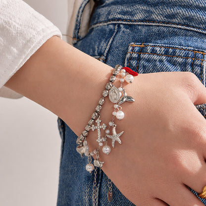 316L Stainless Steel 18K PVD Gold Ocean Charm Bracelet made with 316L stainless steel and 18K PVD gold finish for wholesale jewelry buyers - image 10