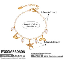316L Stainless Steel 18K PVD Gold Ocean Charm Bracelet made with 316L stainless steel and 18K PVD gold finish for wholesale jewelry buyers - image 13