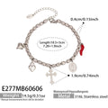 Steel Ocean Multi Charm Bracelet (E300) / Bracelet
