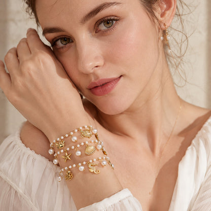 316L Stainless Steel 18K PVD Gold Ocean Collection Bracelet made with 316L stainless steel and 18K PVD gold finish for wholesale jewelry buyers - image 10