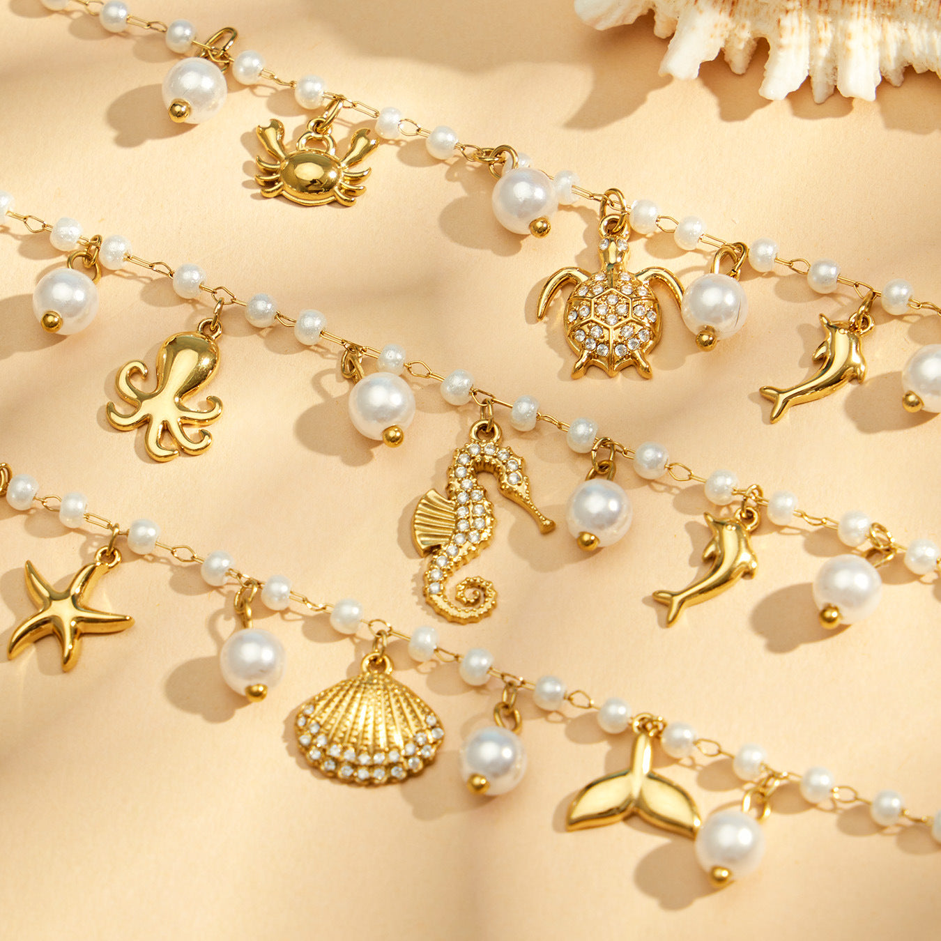 316L Stainless Steel 18K PVD Gold Ocean Collection Bracelet made with 316L stainless steel and 18K PVD gold finish for wholesale jewelry buyers - image 18