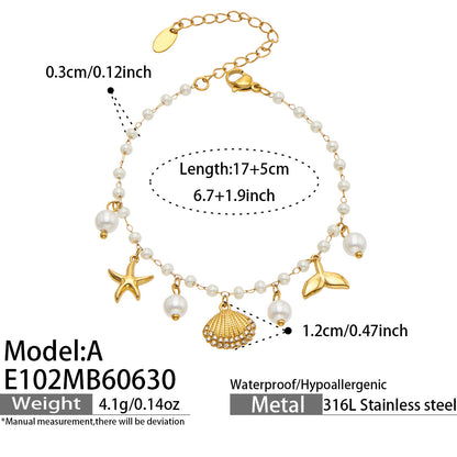 316L Stainless Steel 18K PVD Gold Ocean Collection Bracelet made with 316L stainless steel and 18K PVD gold finish for wholesale jewelry buyers - image 9