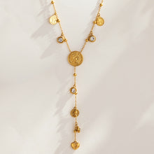 316L Stainless Steel 18K PVD Gold Ocean Heart Y Necklace made with 316L stainless steel and 18K PVD gold finish for wholesale jewelry buyers - image 9