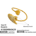 White Zircon Stingray Open Ring / Ring