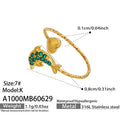 Blue Zircon Dolphin Open Ring / Ring