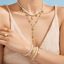 316L Stainless Steel 18K PVD Gold Ocean Shell Y-Shaped Necklace made with 316L stainless steel and 18K PVD gold finish for wholesale jewelry buyers - image 10