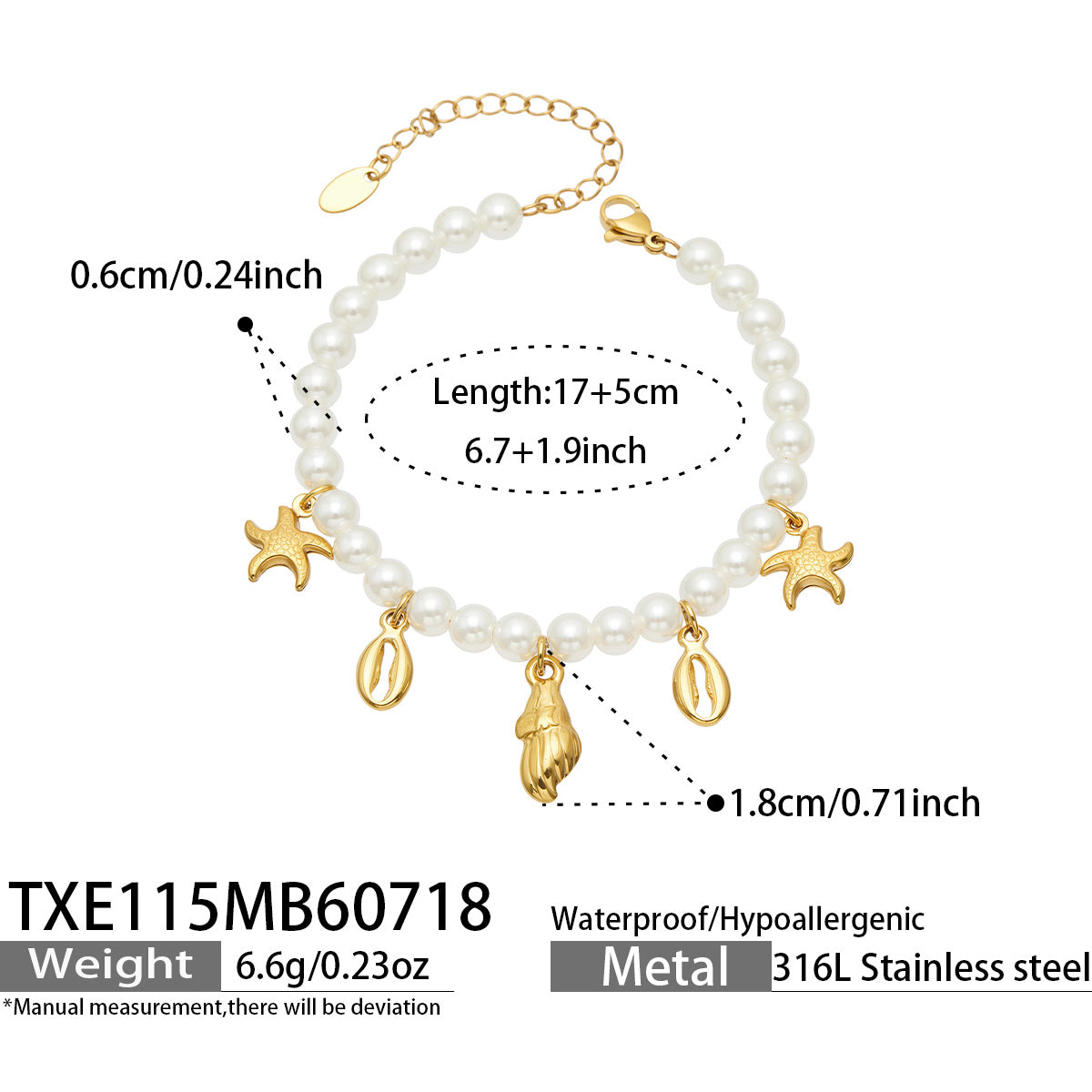 316L Stainless Steel 18K PVD Gold Ocean Shell Y-Shaped Necklace made with 316L stainless steel and 18K PVD gold finish for wholesale jewelry buyers - image 27