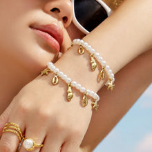 316L Stainless Steel 18K PVD Gold Ocean Shell Y-Shaped Necklace made with 316L stainless steel and 18K PVD gold finish for wholesale jewelry buyers - image 6