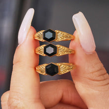 316L Stainless Steel 18K PVD Gold Octagon Stone Ring made with 316L stainless steel and 18K PVD gold finish for wholesale jewelry buyers - image 3
