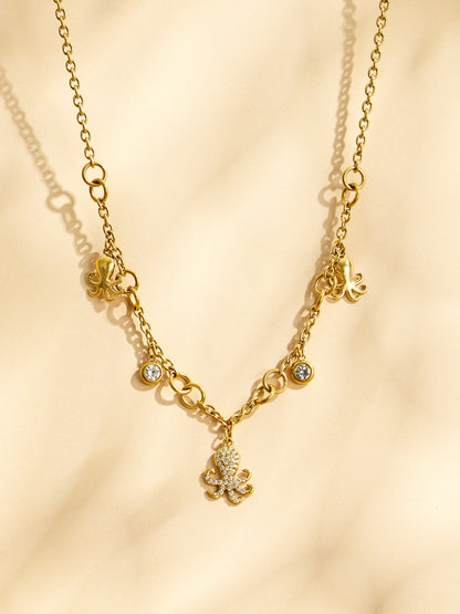 316L Stainless Steel 18K PVD Gold Octopus Pendant Necklace made with 316L stainless steel and 18K PVD gold finish for wholesale jewelry buyers - image 19