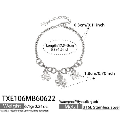 316L Stainless Steel 18K PVD Gold Octopus Pendant Necklace made with 316L stainless steel and 18K PVD gold finish for wholesale jewelry buyers - image 6