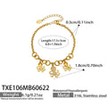 Bracelet / Octopus Zircon Gold / 5cm