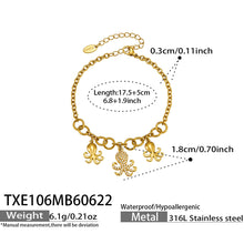 316L Stainless Steel 18K PVD Gold Octopus Pendant Necklace made with 316L stainless steel and 18K PVD gold finish for wholesale jewelry buyers - image 7