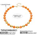 TXP603 – Necklace / Yellow Resin Gold / 43+5 cm
