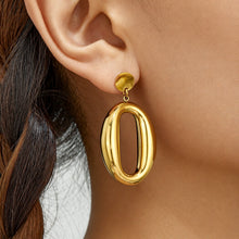 316L Stainless Steel 18K PVD Gold Oval Earrings made with 316L stainless steel and 18K PVD gold finish for wholesale jewelry buyers - image 11