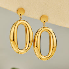 316L Stainless Steel 18K PVD Gold Oval Earrings made with 316L stainless steel and 18K PVD gold finish for wholesale jewelry buyers - image 3
