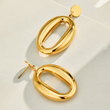 316L Stainless Steel 18K PVD Gold Oval Earrings made with 316L stainless steel and 18K PVD gold finish for wholesale jewelry buyers - image 6