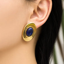 Stylish display of 316L Stainless Steel Earrings with Lapis Lazuli
