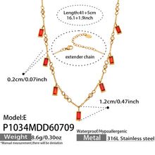 P1034 green glass stone pearl accent necklace with gold tone chain and 46+6cm adjustable length