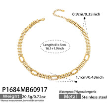 P1684 zircon watch band chain necklace 41+5 cm size details