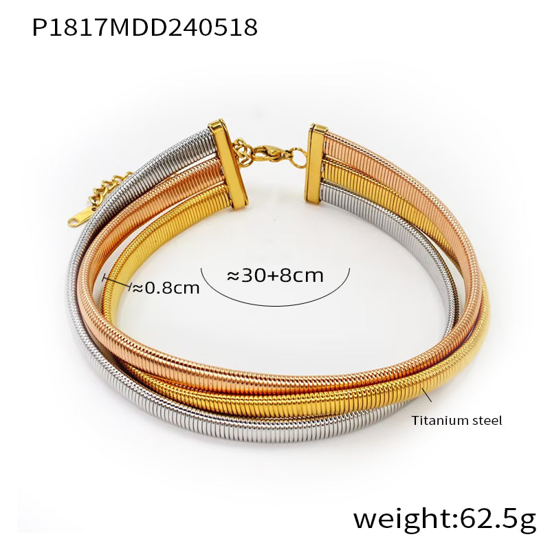 Miduoduo P1817 Necklace Gold - Dimension & Weight Specifications