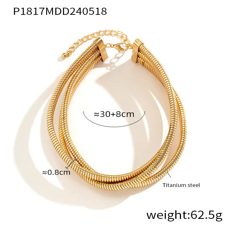 Miduoduo P1817 Necklace Gold - Dimension & Weight Specifications
