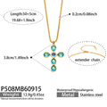 Necklace / Blue / Gold Tone