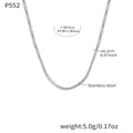 Steel Rope Chain Necklace 38+5cm (P552) / Default