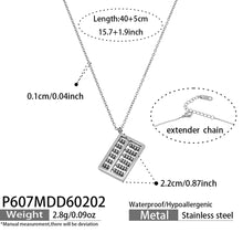 Miduoduo P607 Necklace Steel - Dimension & Weight Specifications