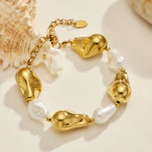 316L Stainless Steel 18K PVD Gold Pearl Chain Bracelet made with 316L stainless steel and 18K PVD gold finish for wholesale jewelry buyers - image 21