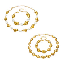 316L Stainless Steel 18K PVD Gold Pearl Chain Bracelet made with 316L stainless steel and 18K PVD gold finish for wholesale jewelry buyers - image 23