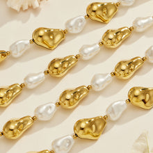 316L Stainless Steel 18K PVD Gold Pearl Chain Bracelet made with 316L stainless steel and 18K PVD gold finish for wholesale jewelry buyers - image 4