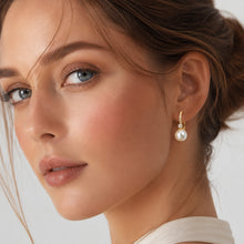 316L Stainless Steel 18K PVD Gold Pearl Zircon Earring made with 316L stainless steel and 18K PVD gold finish for wholesale jewelry buyers - image 8