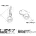 锆石贝珠Steel / Earrings