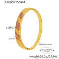 Z398 Gold Pink Zircon Bracelet