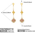 Pink Crystal – Gold / Earrings