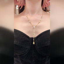 Wholesale stainless steel zircon drop necklace and bracelet collection